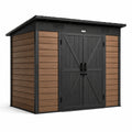 Abri de jardin en composite bois-plastique avec double porte