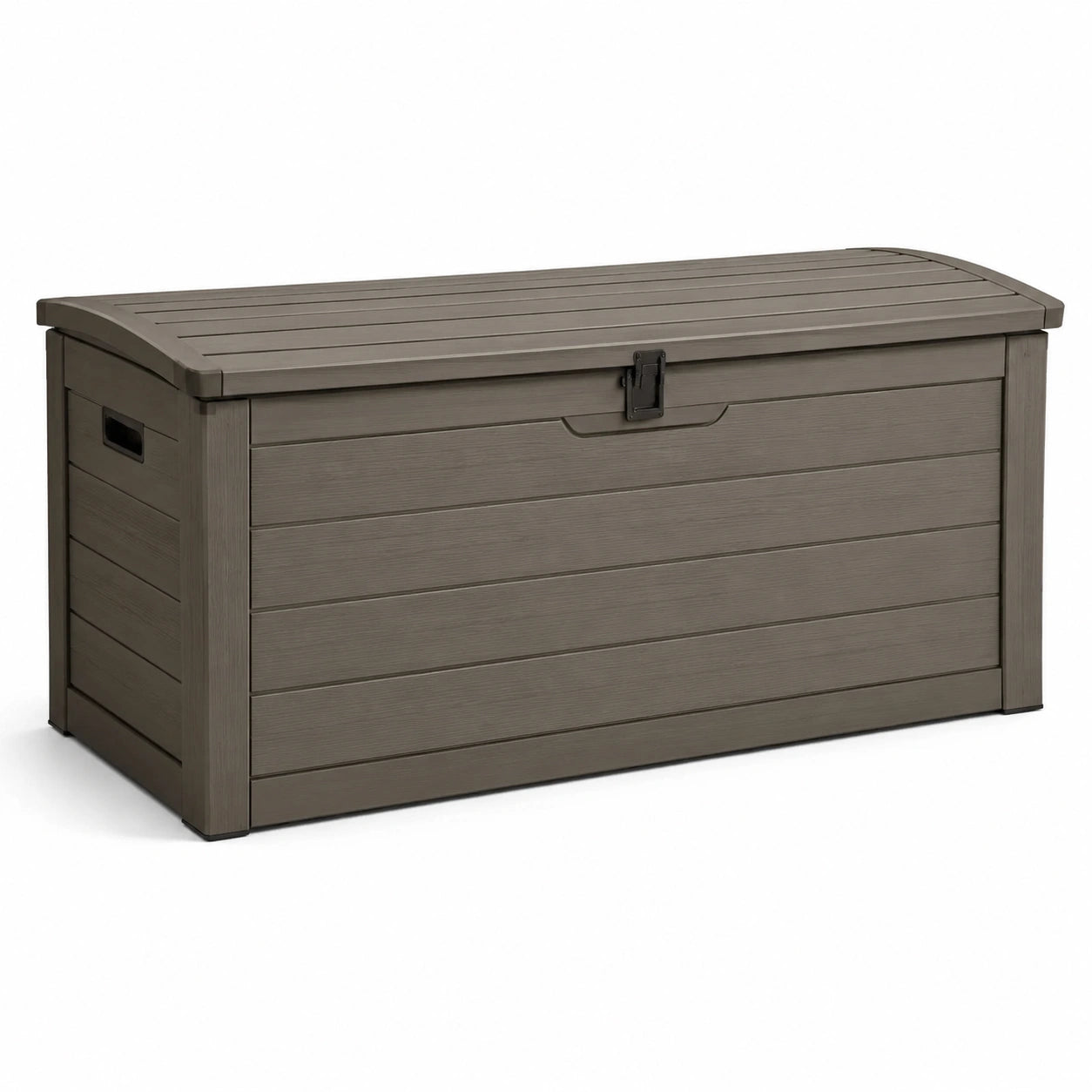 Coffre de rangement extérieur en résine 390L marron