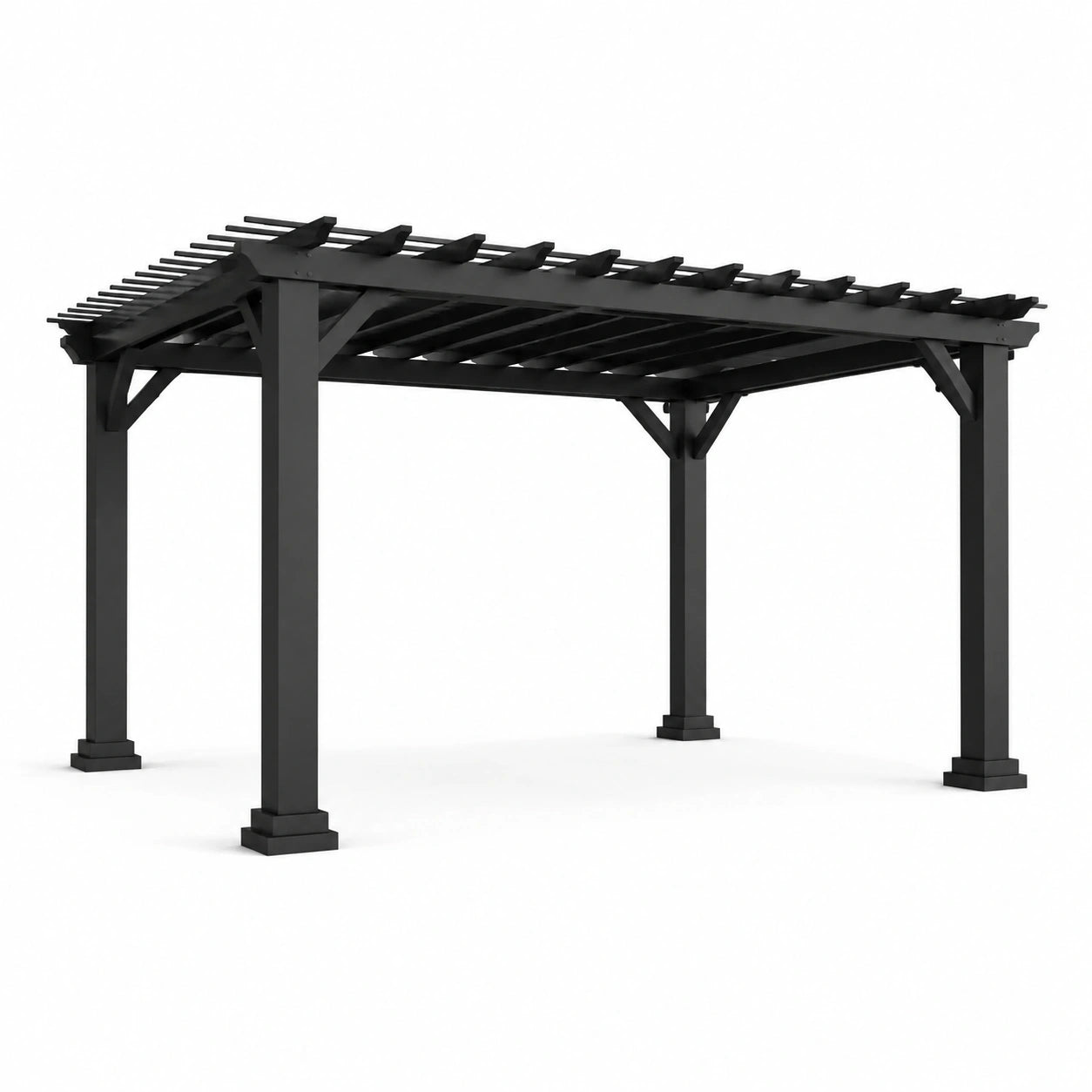 Pergola en aluminium noir 300 x 400 cm