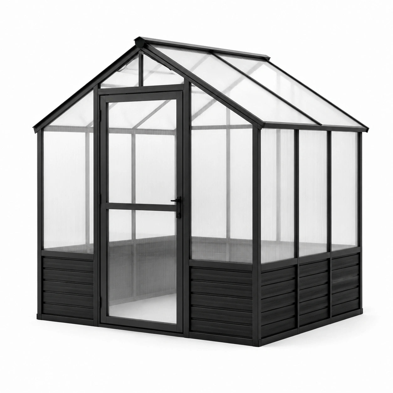 Serre de Jardin en Aluminium et Polycarbonate Transparent 190x185x195cm