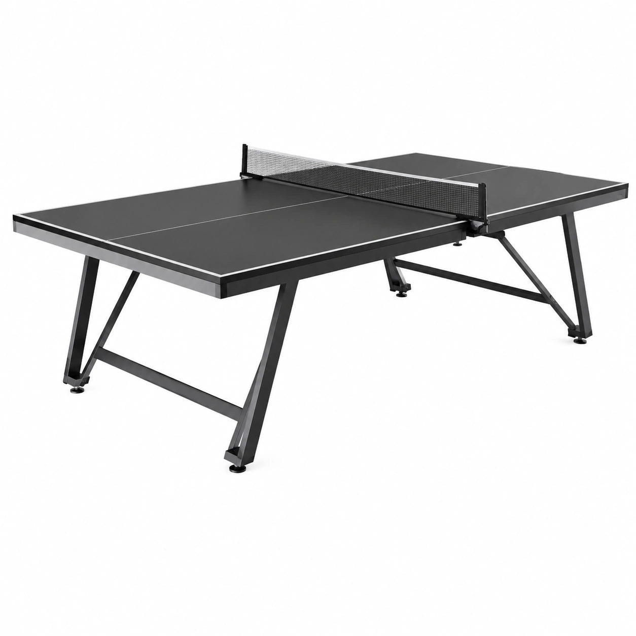 Table de ping-pong extérieure MDF et métal noir