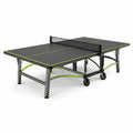 Table de ping-pong pliante extérieure acier avec roulettes